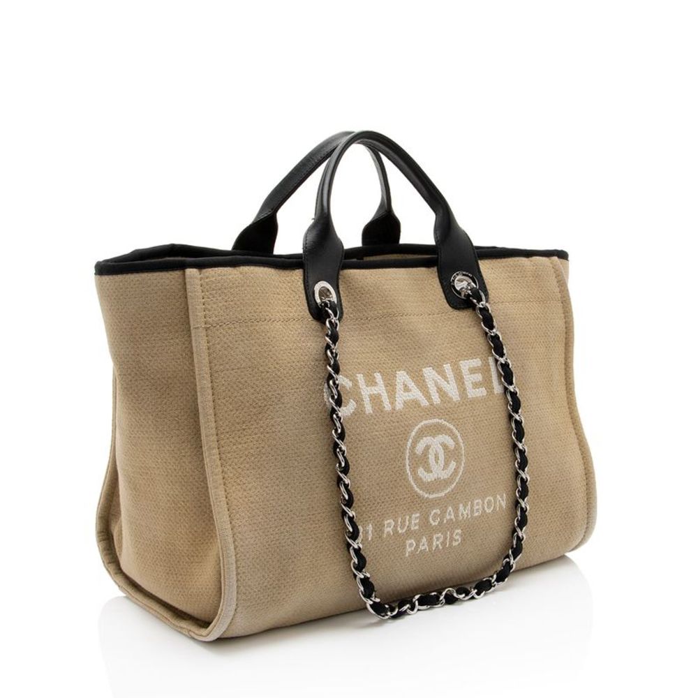 Chanel Canvas Deauville Medium Tote - Picture 2 of 15